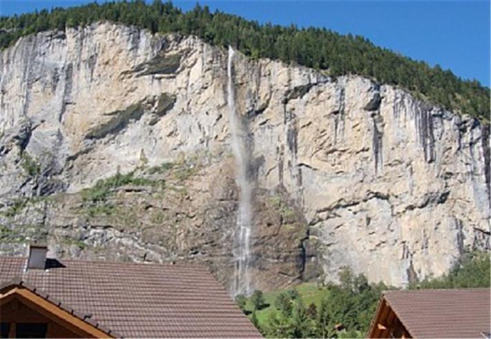 Charming Penthouse Apartment Lauterbrunnen Exterior photo